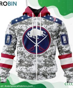 NHL Buffalo Sabres Camo Design For Veterans Day Hoodie
