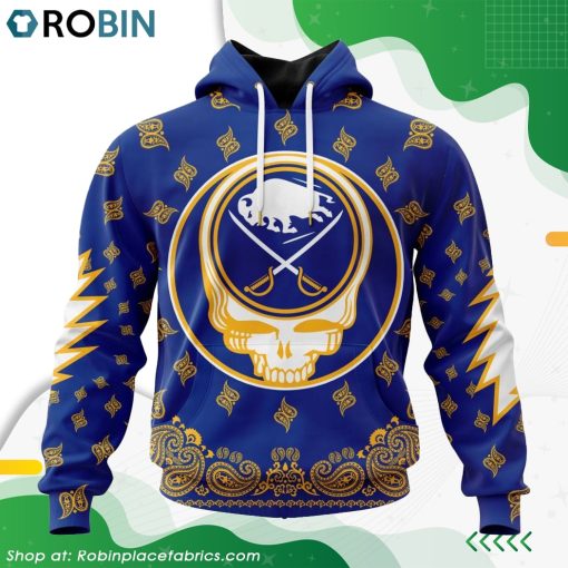 NHL Buffalo Sabres Grateful Dead Design Hoodie