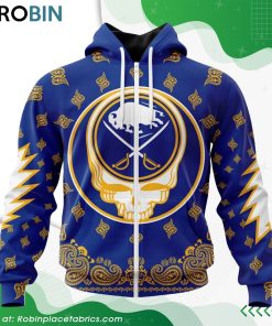 NHL Buffalo Sabres Grateful Dead Design Hoodie