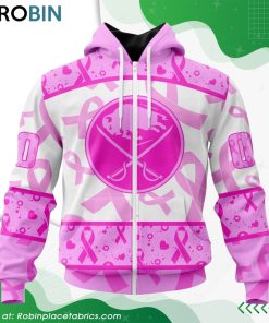 NHL Buffalo Sabres Pink Breast Cancer Awareness Hoodie