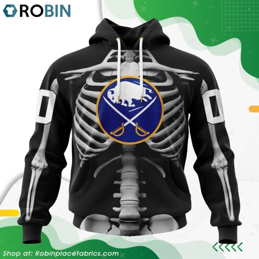 NHL Buffalo Sabres Skeleton Costume For Halloween Hoodie