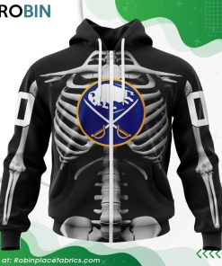 NHL Buffalo Sabres Skeleton Costume For Halloween Hoodie