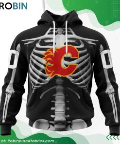 nhl-calgary-flames-skeleton-costume-for-halloween-hoodie-1