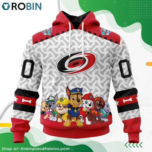 NHL Carolina Hurricanes PawPatrol Design Hoodie