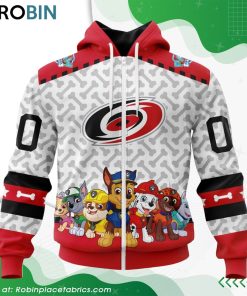 NHL Carolina Hurricanes PawPatrol Design Hoodie NHL Carolina Hurricanes PawPatrol Design Hoodie
