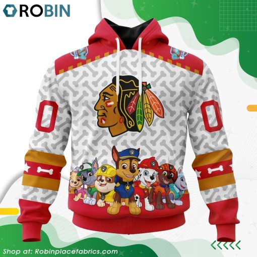 NHL Chicago Blackhawks PawPatrol Design Hoodie