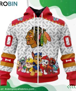 NHL Chicago Blackhawks PawPatrol Design Hoodie