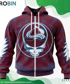 NHL Colorado Avalanche Grateful Dead Design Hoodie
