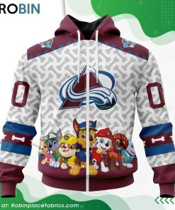 NHL Colorado Avalanche PawPatrol Design Hoodie