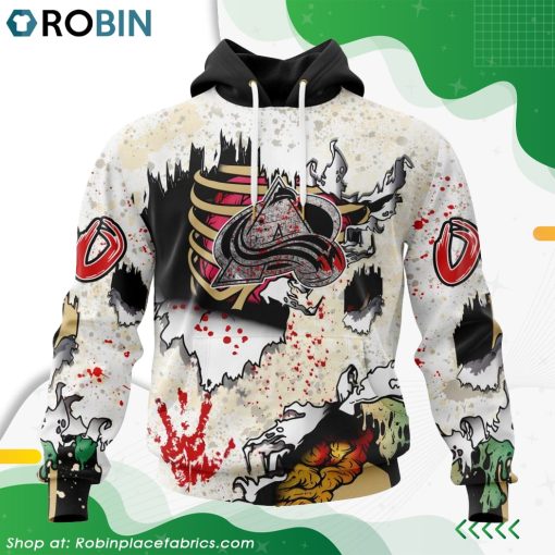 NHL Colorado Avalanche Zombie Style For Halloween Hoodie