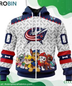 NHL Columbus Blue Jackets PawPatrol Design Hoodie