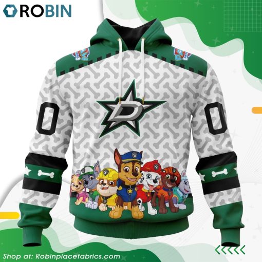 NHL Dallas Stars PawPatrol Design Hoodie