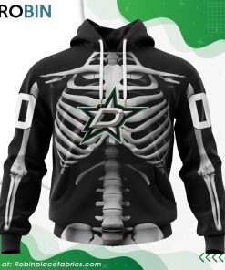 nhl-dallas-stars-skeleton-costume-for-halloween-hoodie-1