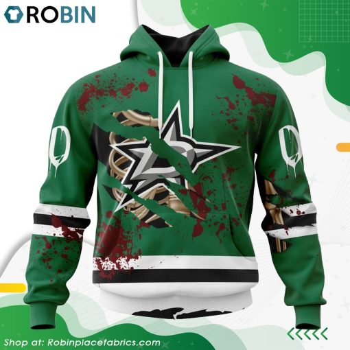 NHL Dallas Stars Specialized Design Jersey With Your Ribs For Halloween Hoodie