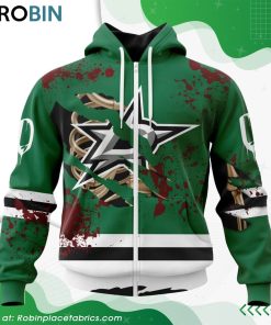 NHL Dallas Stars Specialized Design Jersey With Your Ribs For Halloween Hoodie