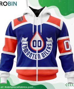 NHL Edmonton Oilers Blue 2023 Heritage Classic Hoodie