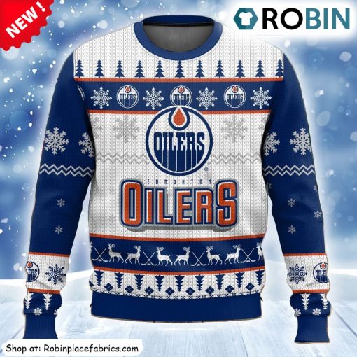 Nhl Edmonton Oilers Ugly Christmas Sweatshirt, Sweater