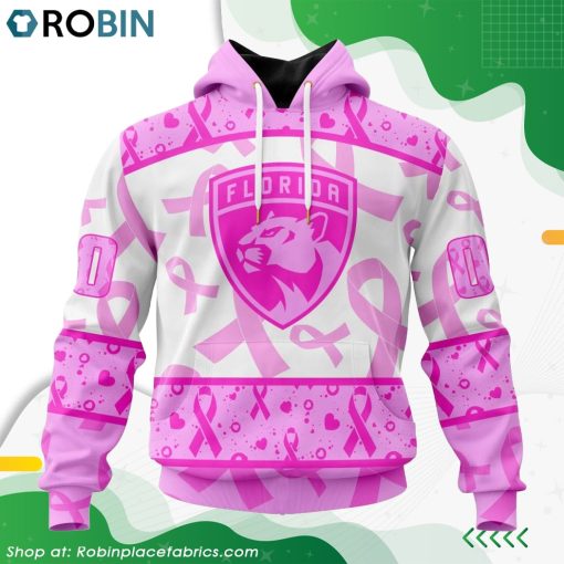 NHL Florida Panthers Pink Breast Cancer Awareness Hoodie