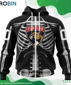NHL Florida Panthers Skeleton Costume For Halloween Hoodie NHL Florida Panthers Skeleton Costume For Halloween Hoodie