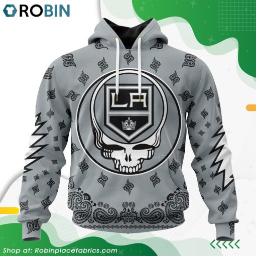 NHL Los Angeles Kings Grateful Dead Design Hoodie