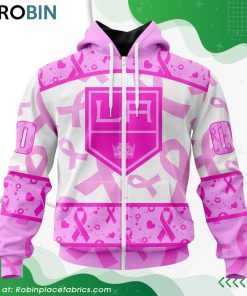 NHL Los Angeles Kings Pink Breast Cancer Awareness Hoodie