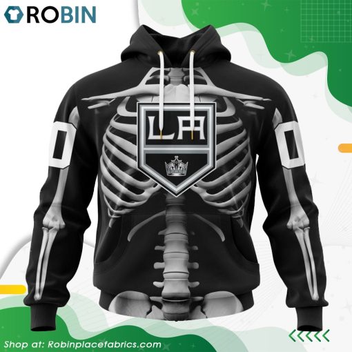 NHL Los Angeles Kings Skeleton Costume For Halloween Hoodie
