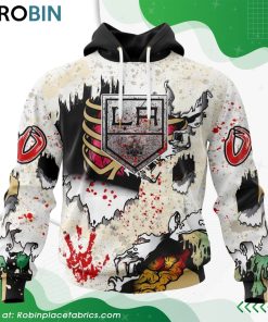 nhl-los-angeles-kings-zombie-style-for-halloween-hoodie-1