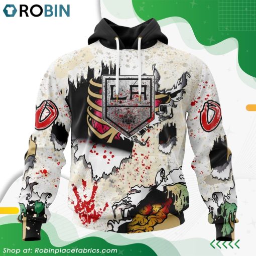 NHL Los Angeles Kings Zombie Style For Halloween Hoodie