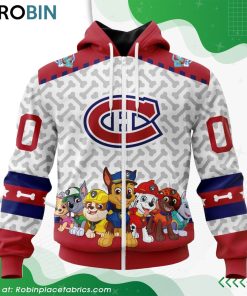 NHL Montreal Canadiens PawPatrol Design Hoodie