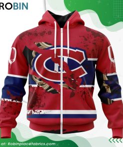 NHL Montreal Canadiens Specialized Design Jersey With Your Ribs For Halloween Hoodie