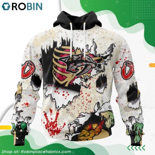 NHL Nashville Predators Zombie Style For Halloween Hoodie