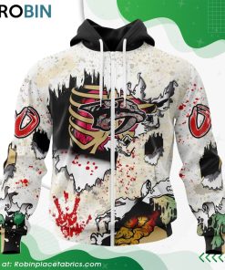 NHL Nashville Predators Zombie Style For Halloween Hoodie