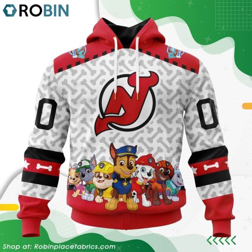 NHL New Jersey Devils PawPatrol Design Hoodie