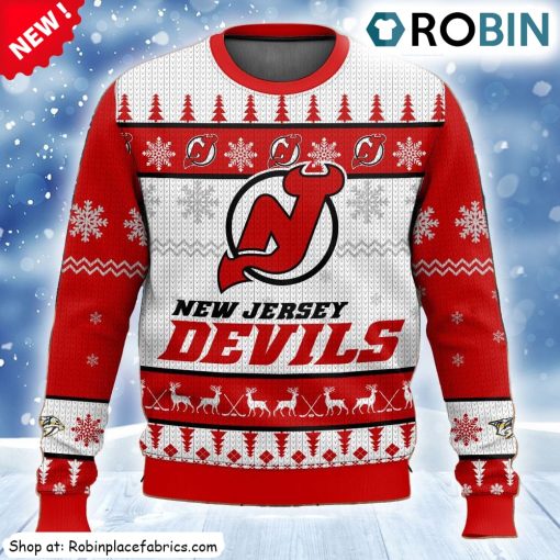 Nhl New Jersey Devils Ugly Christmas Sweatshirt, Sweater