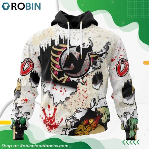 NHL New Jersey Devils Zombie Style For Halloween Hoodie
