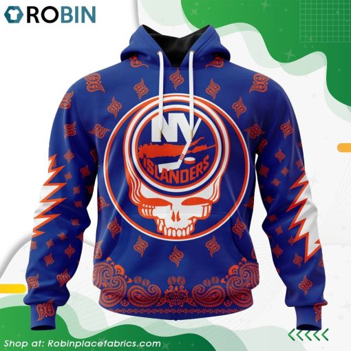 NHL New York Islanders Grateful Dead Design Hoodie
