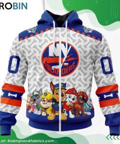 NHL New York Islanders PawPatrol Design Hoodie NHL New York Islanders PawPatrol Design Hoodie