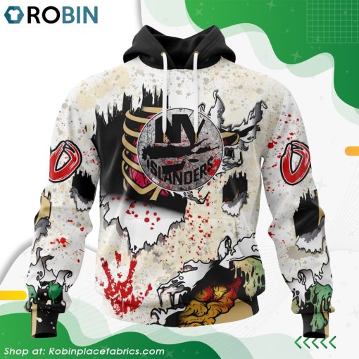 NHL New York Islanders Zombie Style For Halloween Hoodie