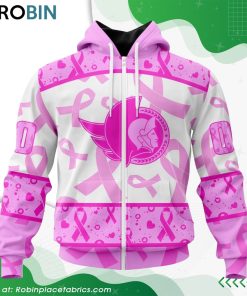 NHL Ottawa Senators Pink Breast Cancer Awareness Hoodie