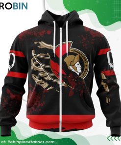 NHL Ottawa Senators Specialized Design Jersey With Your Ribs For Halloween Hoodie