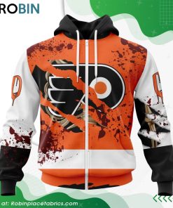 NHL Philadelphia Flyers Specialized Design Jersey With Your Ribs For Halloween Hoodie NHL Philadelphia Flyers Specialized Design Jersey With Your Ribs For Halloween Hoodie
