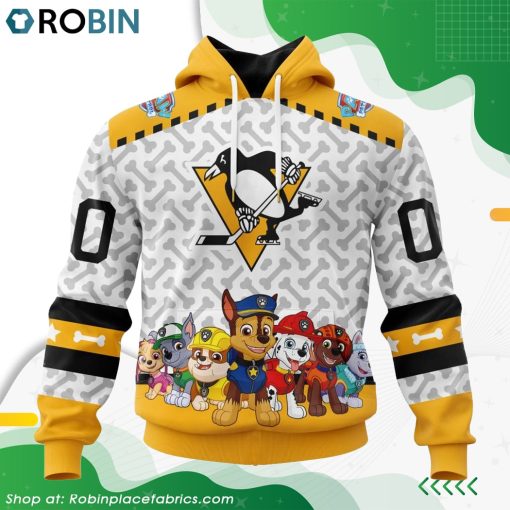 NHL Pittsburgh Penguins PawPatrol Design Hoodie