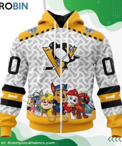 NHL Pittsburgh Penguins PawPatrol Design Hoodie