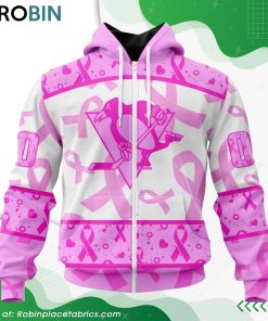 NHL Pittsburgh Penguins Pink Breast Cancer Awareness Hoodie