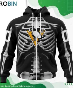 NHL Pittsburgh Penguins Skeleton Costume For Halloween Hoodie NHL Pittsburgh Penguins Skeleton Costume For Halloween Hoodie