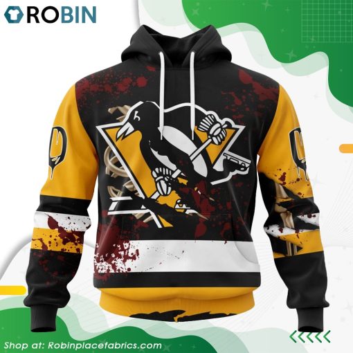NHL Pittsburgh Penguins Specialized Design Jersey With Your Ribs For Halloween Hoodie