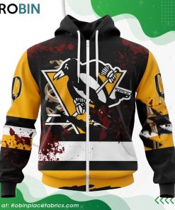 NHL Pittsburgh Penguins Specialized Design Jersey With Your Ribs For Halloween Hoodie