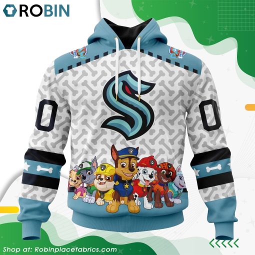 NHL Seattle Kraken PawPatrol Design Hoodie