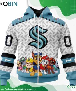 NHL Seattle Kraken PawPatrol Design Hoodie
