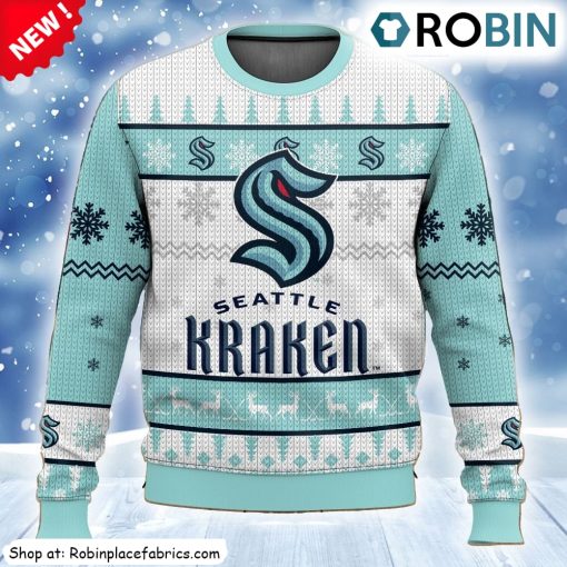 Nhl Seattle Kraken Ugly Christmas Sweatshirt, Sweater